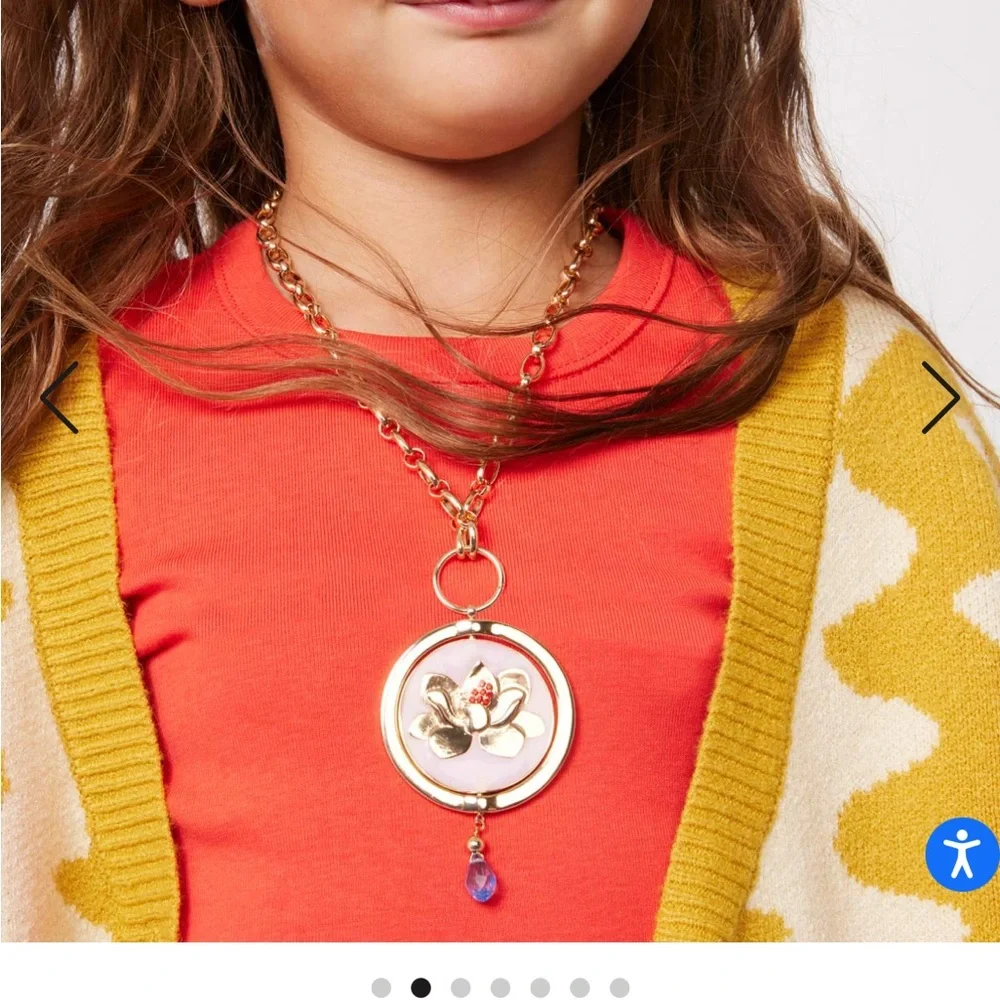 NEW Disney Mulan Spinning Pendant Necklace